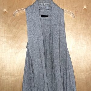 LF flowy open sweater vest cardigan